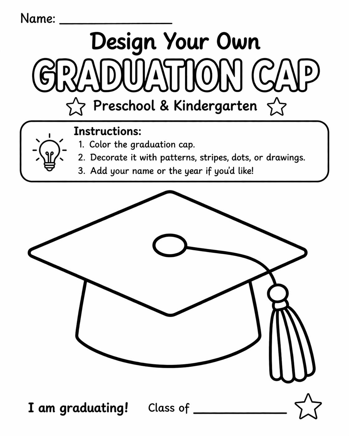 Preschool Graduation Worksheet Math Preschool Graduation Activity Bundle Printable, Kindergarten Graduation ...