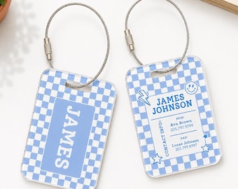 Custom Daycare Bag Tags, Custom Acrylic Name Tag for Kids, Backpack Name Tags, Diaper Bag Tag, Back to School Tag for Baby, Name Keychain