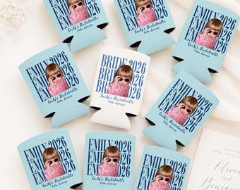 Bachelorette PartyCan Cooler, Personalized Photo Bachelorette Party Favors, Bridal Shower Party Decor, Party Drink Sleeves, Wedding Gift