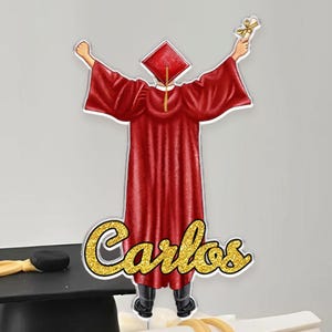 Personalized Graduation Cake Topper, Class Of 2025 Cake Topper, Boys Graduation Gifts, Congrats Graduation Party Favors, Senior Cake Decor