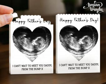 Personalized Ultrasound Photo Fathers Day Gift, Dad To Be Present, New Dad Pregnancy Keepsake, Daddy Gift From The Bump, Best Dad Gift