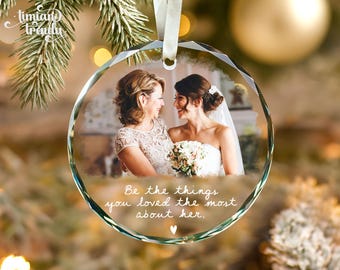 Custom Photo Memorial Christmas Ornament, Remembrance Gift, Dad Mom Memorial Keepsake, Loss Of Loved One, In Loving Memory Sympathy Gift