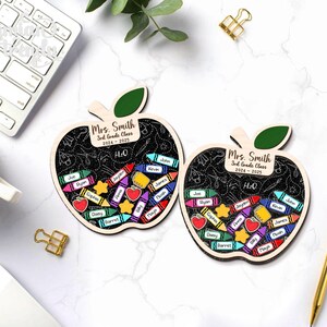 Personalized Teacher Apple Shaker Magnet, Teacher Appreciation Gifts 2026, Thank You Teacher Gift From Student, Classroom Magnet image 10