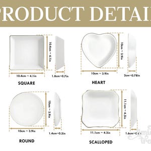 Personalized Mom Photo Jewelry Dish: Ceramic Trinket Tray Mother of The Bride, Birthday Ring Dish, Gift from Daughter, Wedding Day Gift image 14