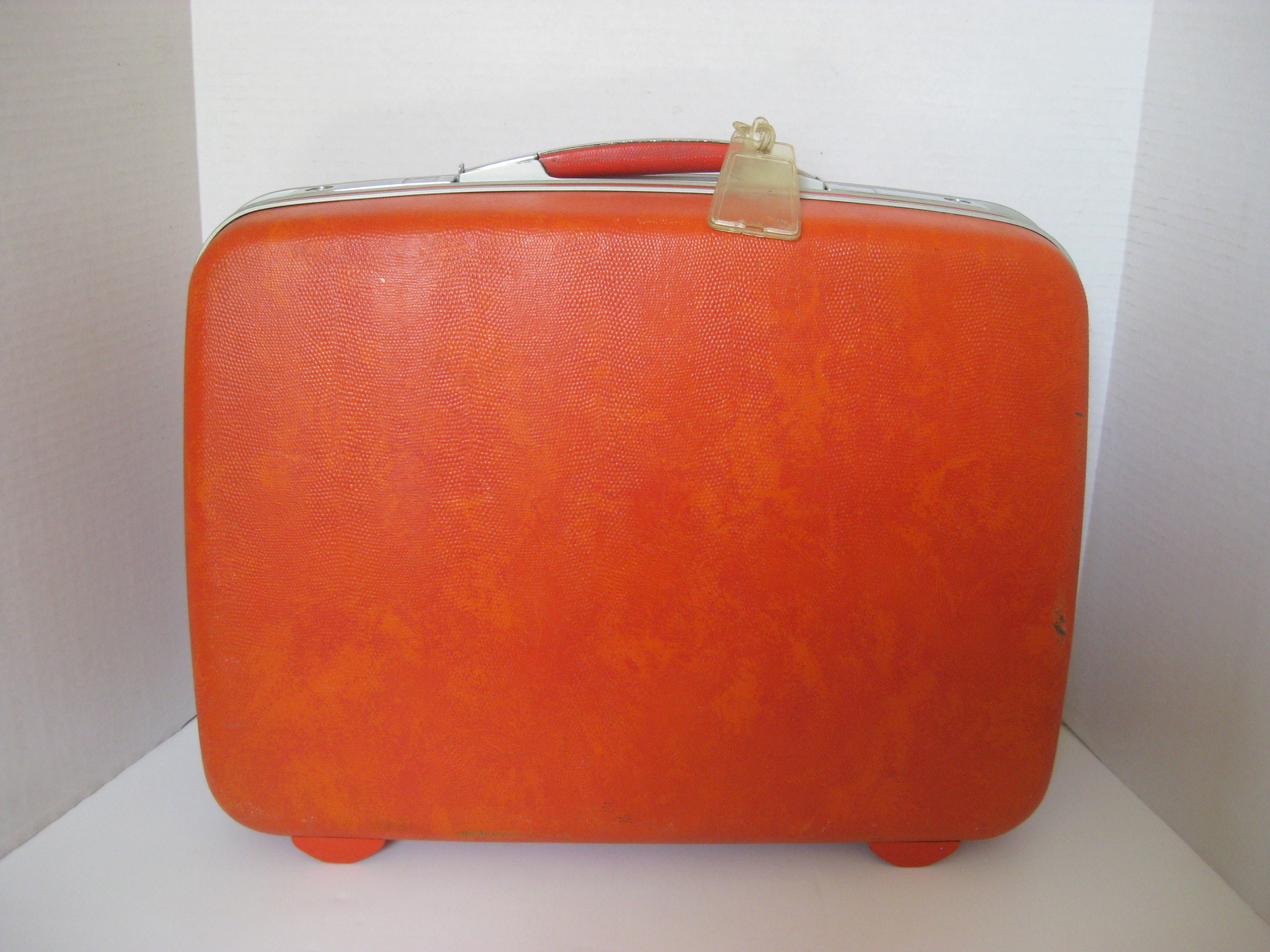 Vintage Orange Samsonite Sherbrooke Hard Side Suitcase Etsy