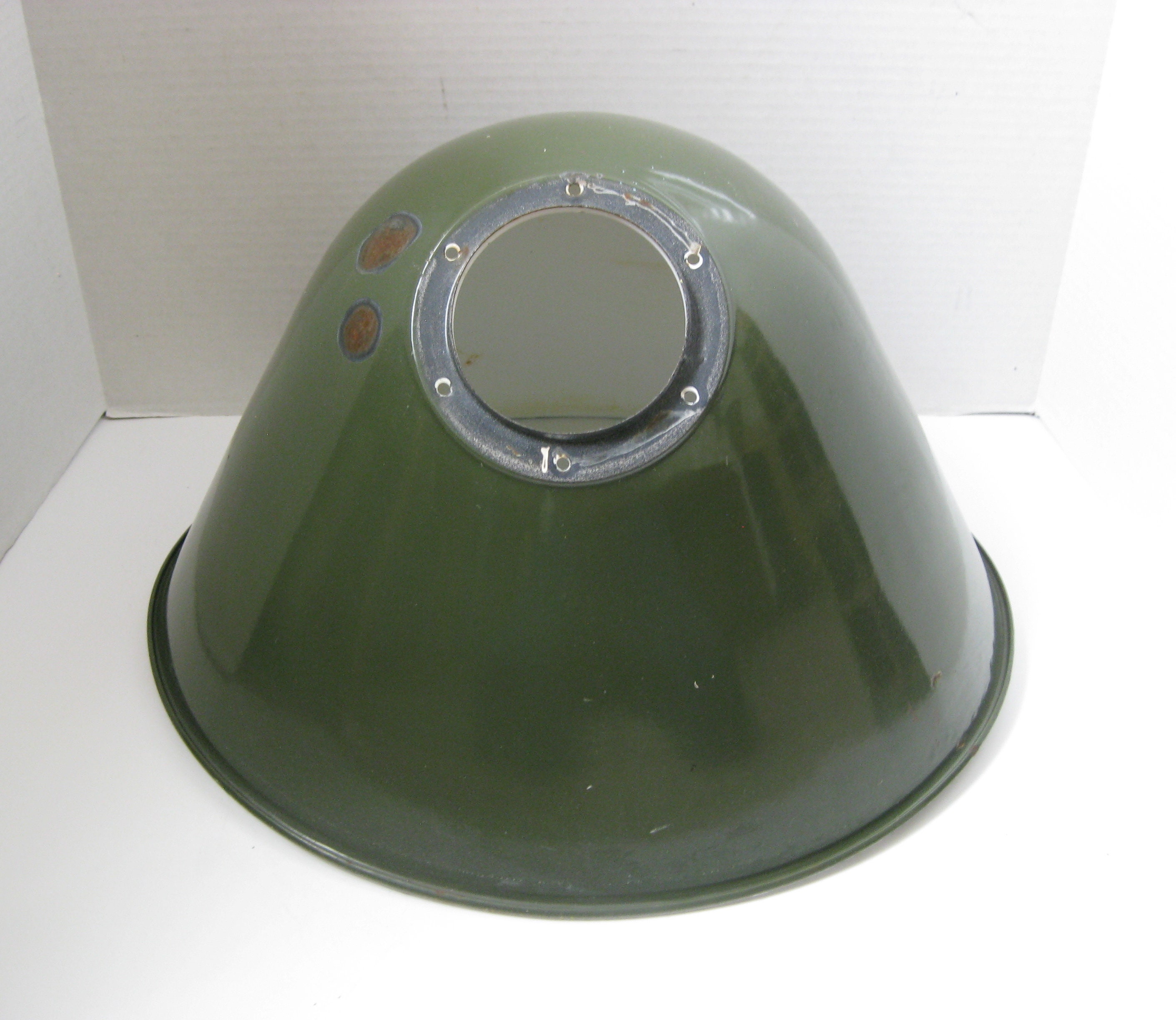 Green Porcelain Enamel Industrial Garage Light Gas Station Shade Outdoor