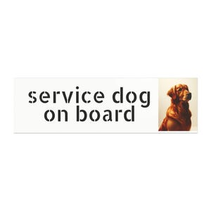 Service Hund an Bord Automagnete