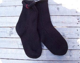 Socks BLACK Knit Socks 1 pair you pick the size