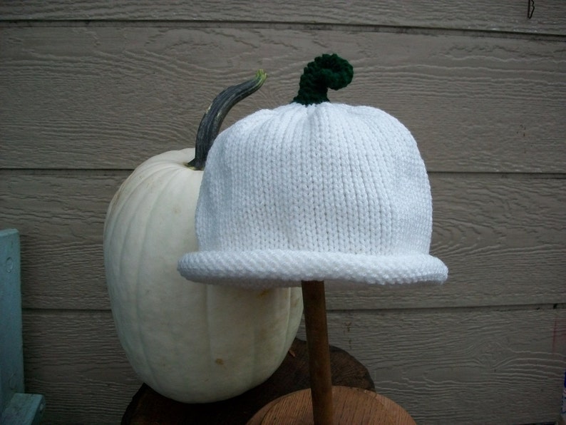 Hat Ghost Pumpkin Adult size Photo Prop halloween punkin hat pumkin hat white image 2