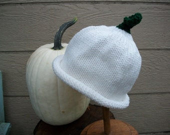 Hat Ghost Pumpkin Adult size Photo Prop halloween punkin hat pumkin hat white