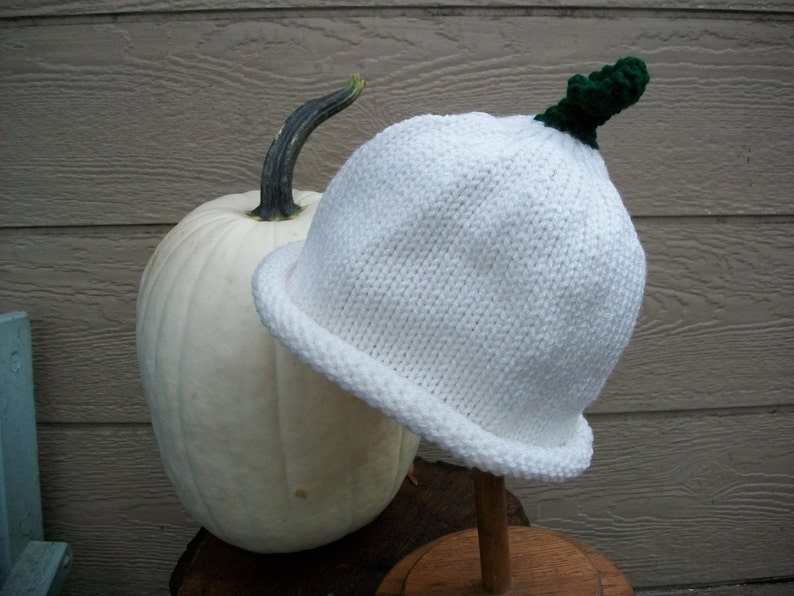 Hat Ghost Pumpkin Adult size Photo Prop halloween punkin hat pumkin hat white image 1
