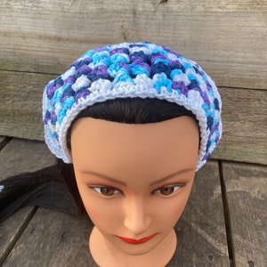 Cotton Bandana in Moondance Bandanna blue Jean boho hippie image 5