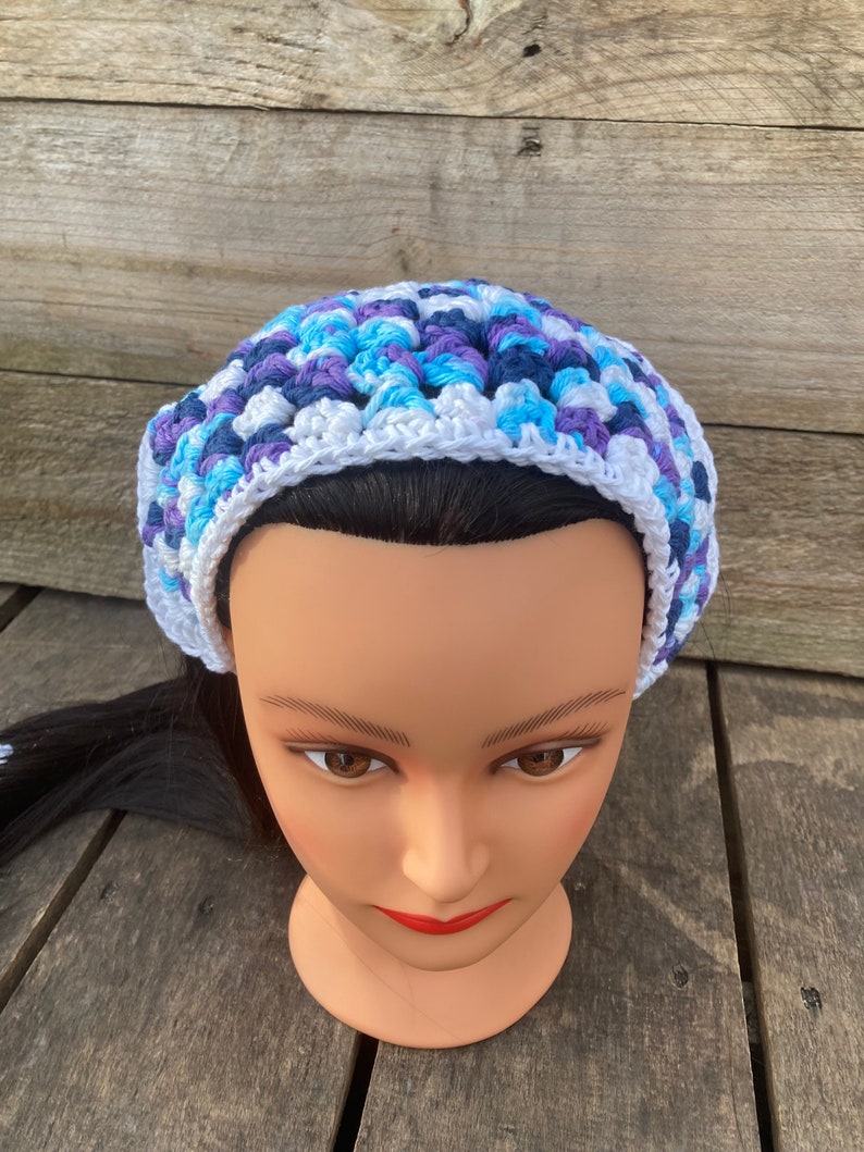 Cotton Bandana in Moondance Bandanna blue Jean boho hippie image 5