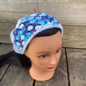 Cotton Bandana in Moondance Bandanna blue Jean boho hippie image 3