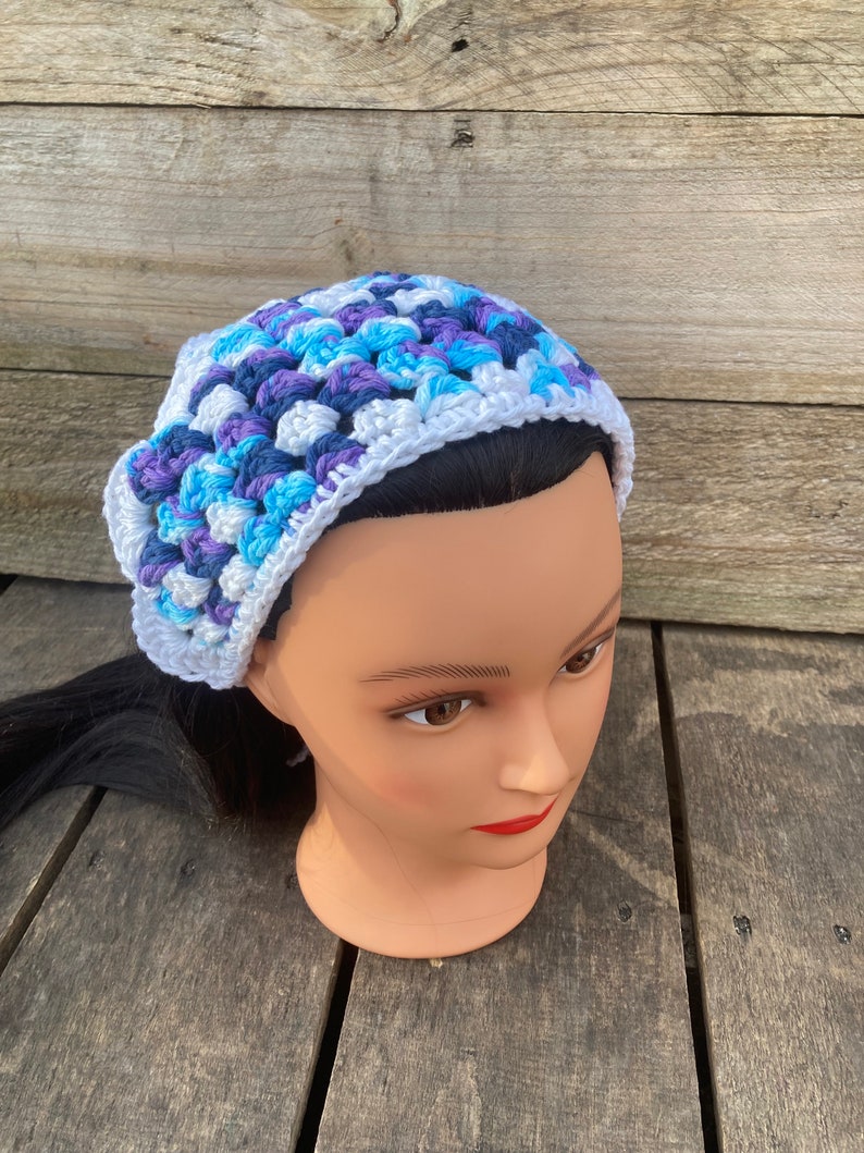 Cotton Bandana in Moondance Bandanna blue Jean boho hippie image 3