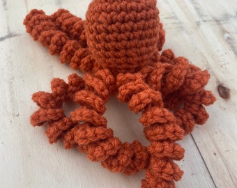 OCTOPUS amigurumi Rusty the Orange Octopus Octopi octopuses