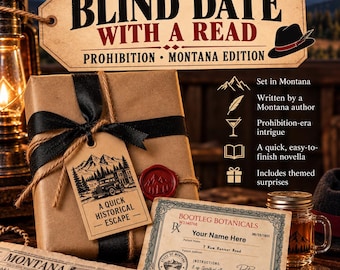 Blind Date With a Book | Prohibition Era Historical Fiction Novella | 1920s Book Gift | Speakeasy Gift | Mystery Wrapped Book