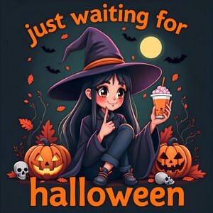 Magical Halloween Witch Graphics Bundle - 20 PNGs at 300DPI, Great for Crafting & Print on Demand Projects