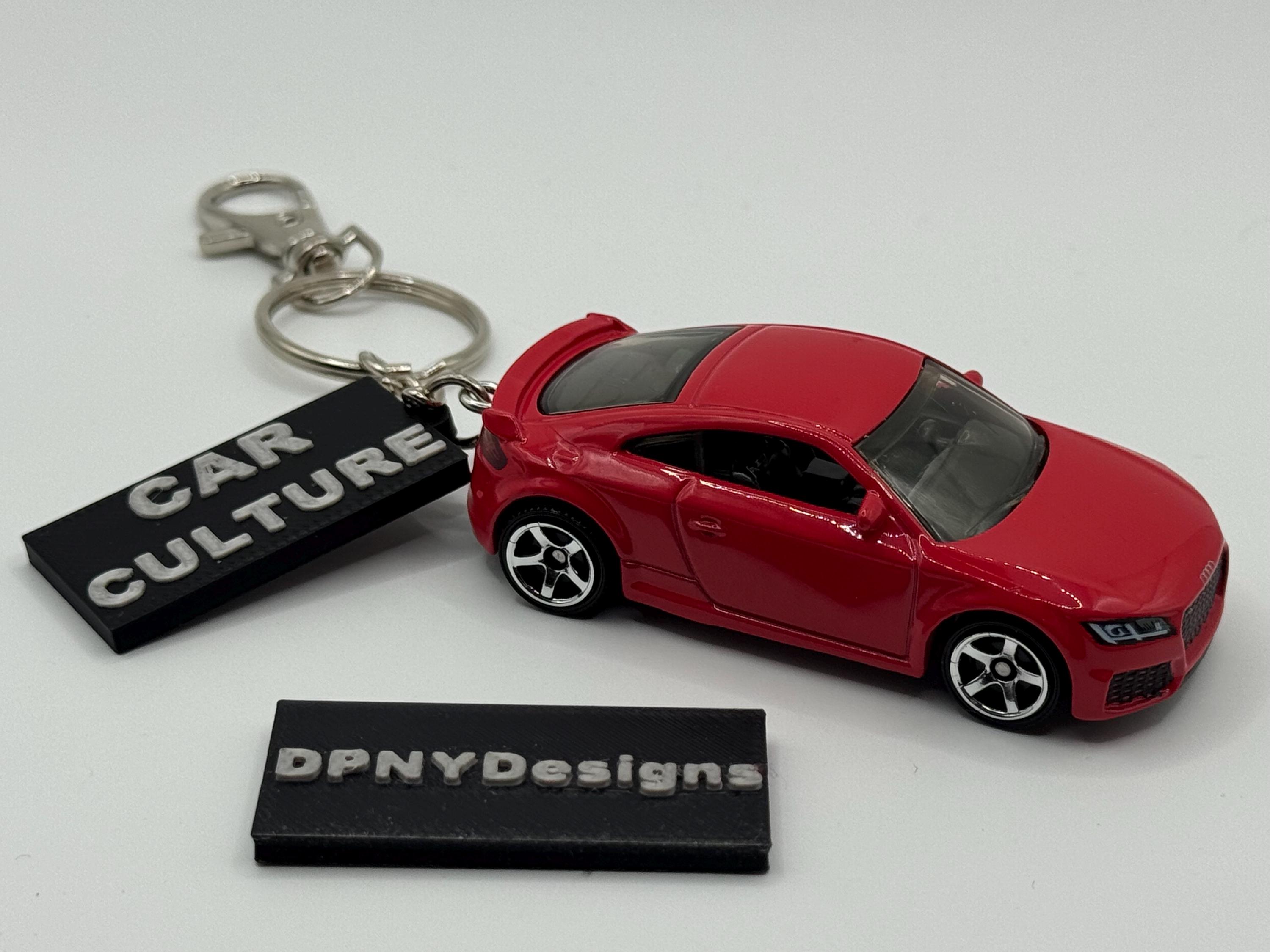 Custom '19 Audi TT RS (red) Diecast Keychain | Custom Diecast Car