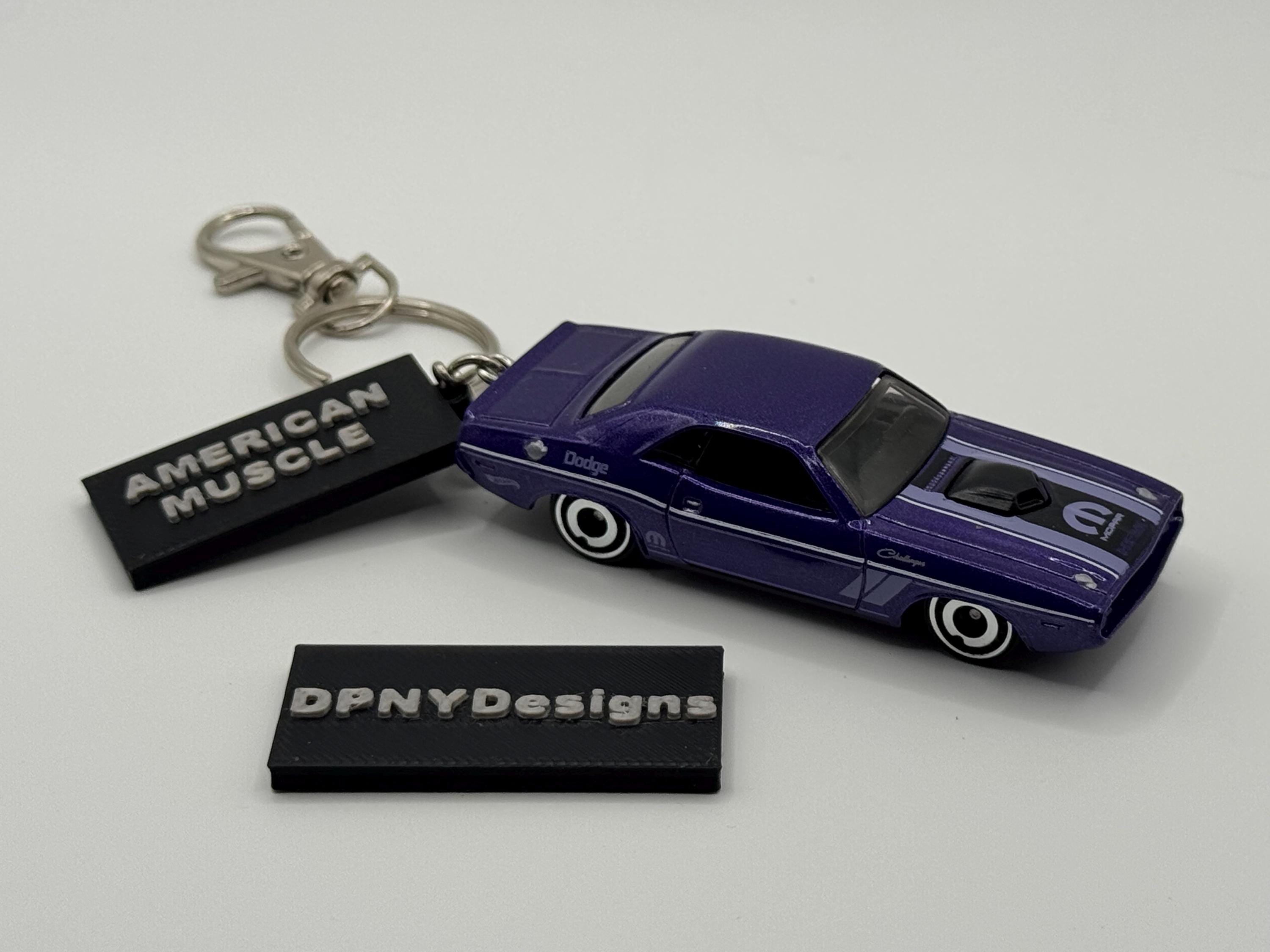 Custom '70 Dodge Challenger Diecast Keychain | Dodge-inspired
