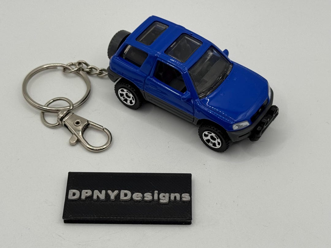 Custom Toyota RAV4 Off-road (blue) Diecast Keychain | Car Culture Gift ...