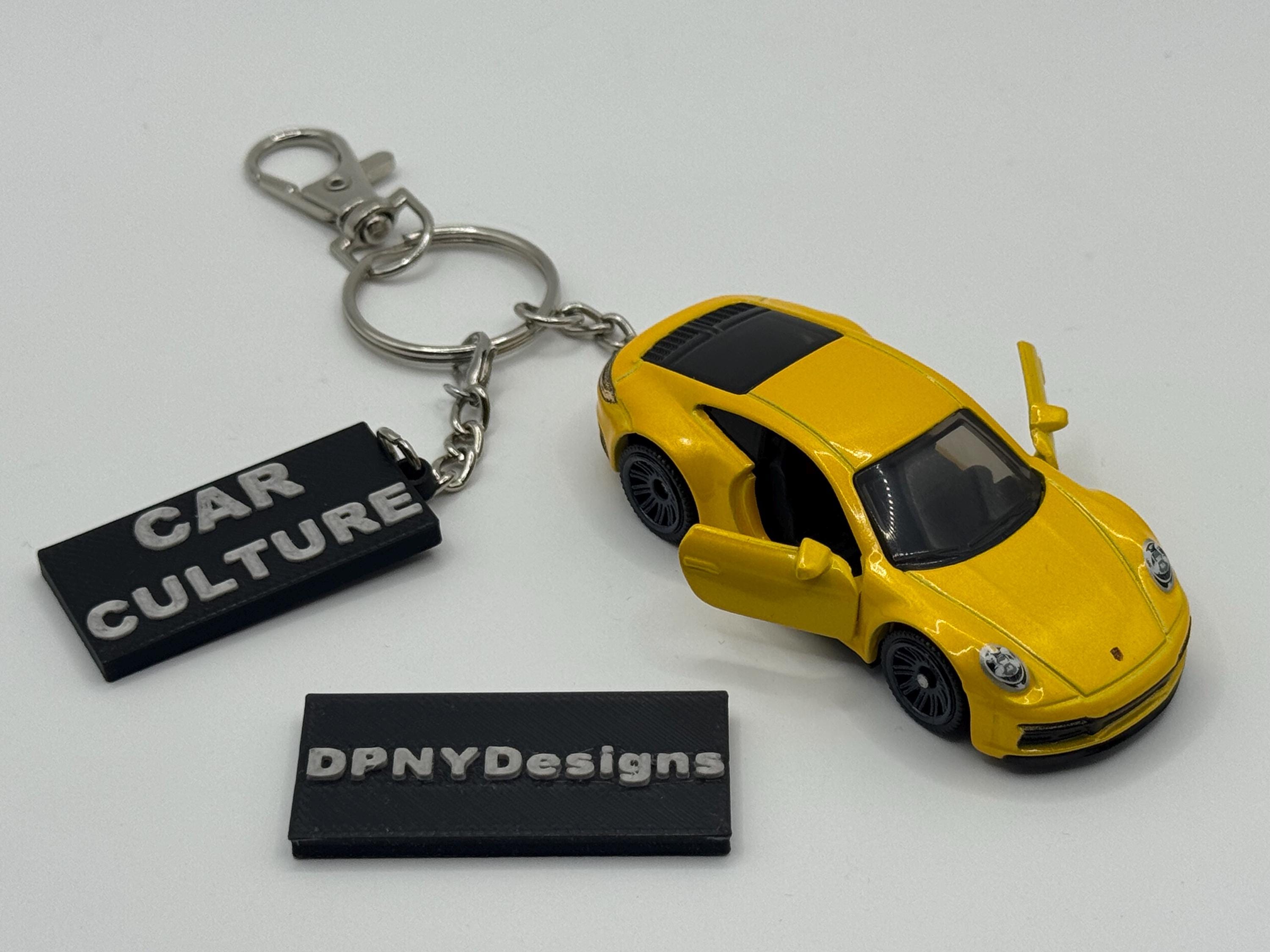 カスタム ポルシェ 911 カレラ 4S (イエロー) ダイキャストキー 