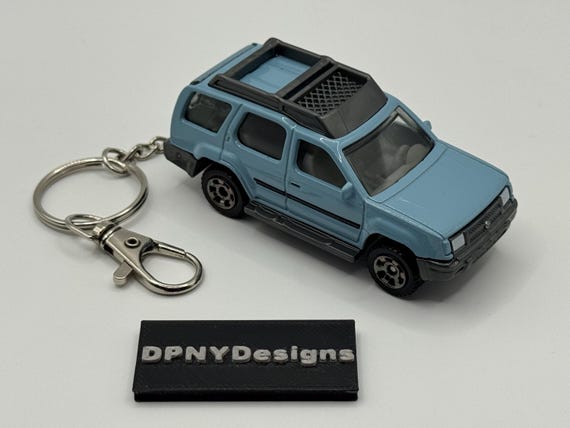 Custom Nissan Xterra (blue) Diecast Keychain | Car Culture Gift