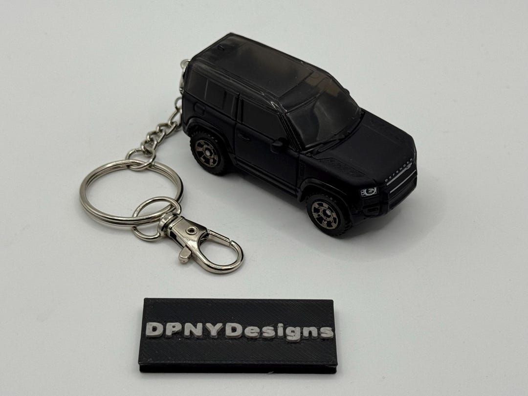 Defender Custom Gift Custom ‘20 Land Rover Defender (black) Diecast Keychain | Car Culture ...