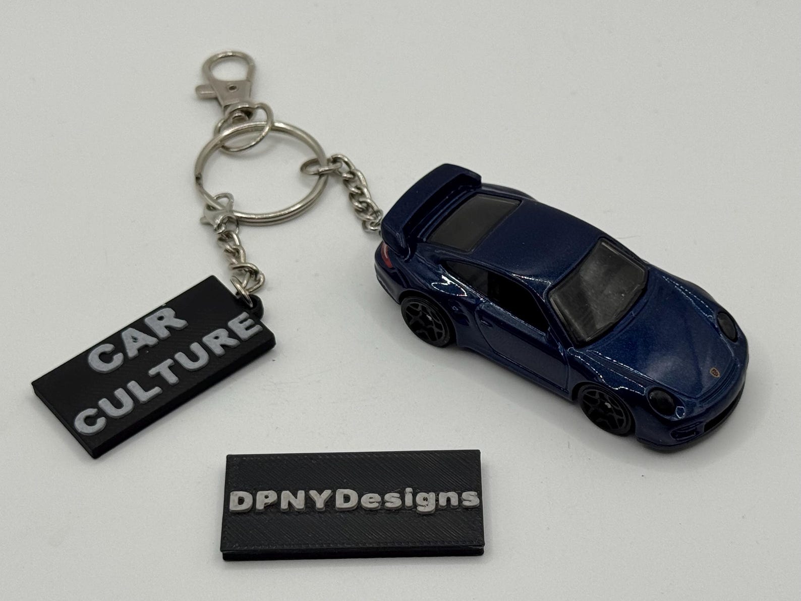 Custom Porsche 911 GT2 (dark Blue) Diecast Keychain | Custom Diecast ...