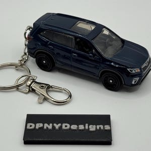 Custom ‘19 Subaru Forester (Dark Blue) Diecast Keychain | Car Culture Gift |