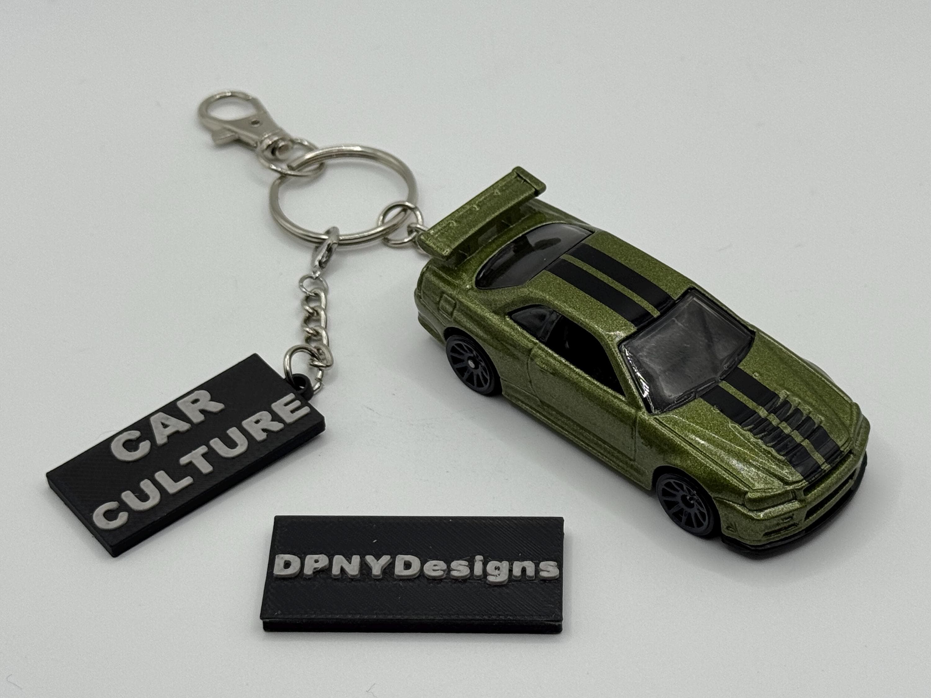 Nissan Skyline GTR R34 Stainless Steel Keyring - Foto 3