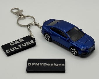 Custom '82 Datsun 280ZX (dark Grey/gold/silver) Keychain | Red