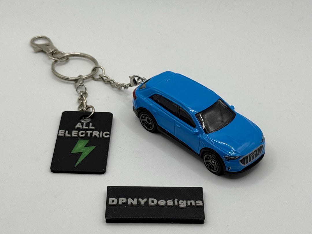 Custom Audi E-tron (blue) With Glow-in-the-dark Tag | Eco Car Diecast ...