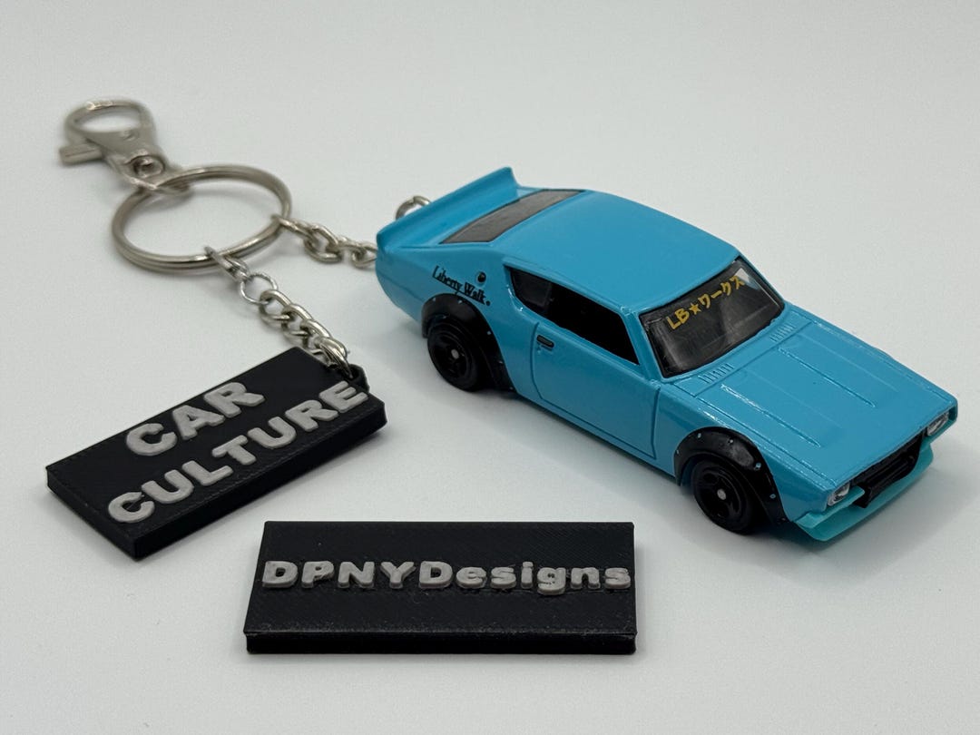Custom Nissan Skyline 2000GT-R LBWK Diecast Keychain | Custom Diecast ...