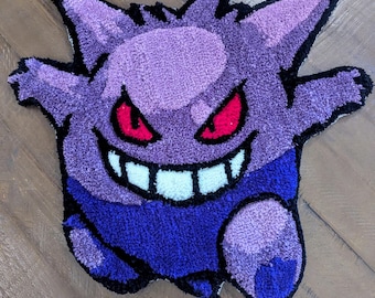 Gengar -inspired Tufted Rug Custom