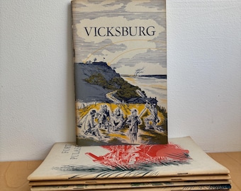 南北戦争の戦場に関する小冊子セット：ビックスバーグ、サムター要塞、マナサス、アンティータム、プラスキ要塞