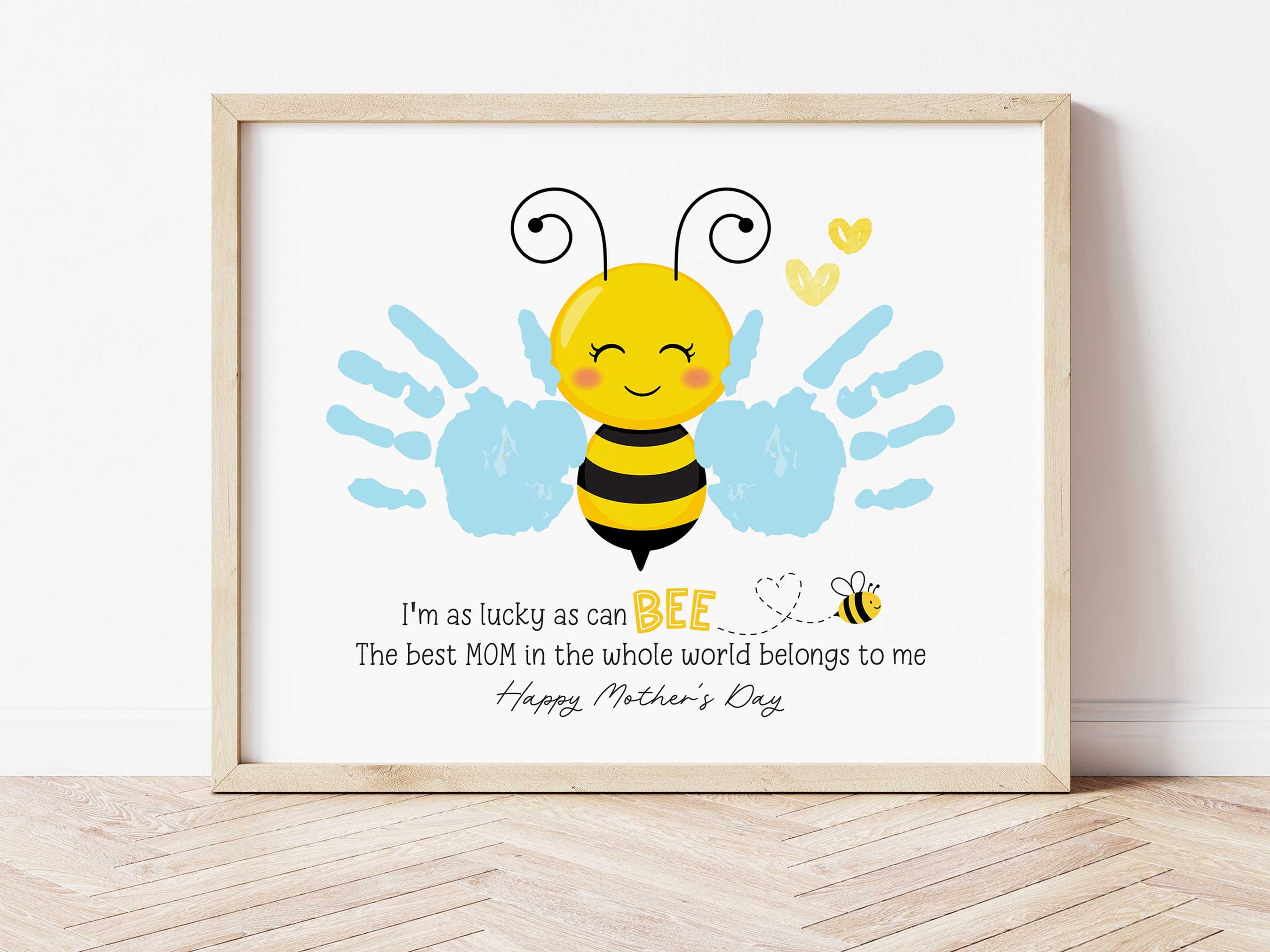Mother's Day Bee Handprint Craft | Kids Keepsake Printable (digital ...