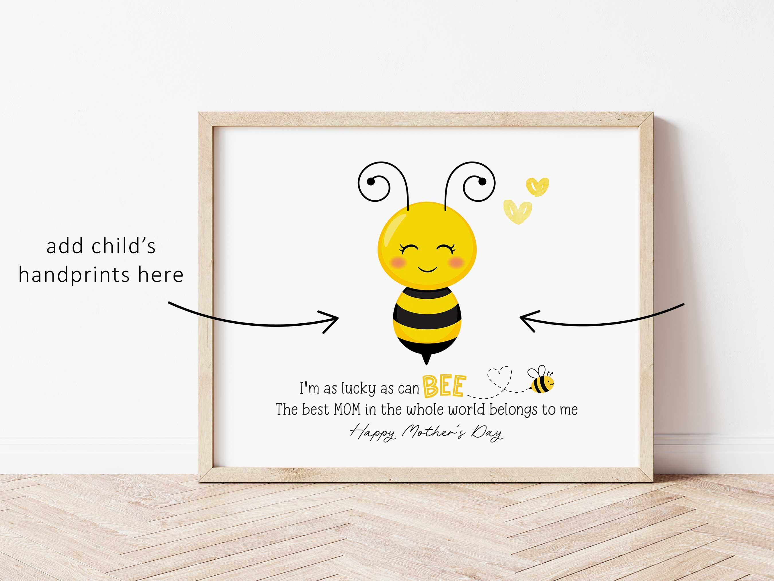Mother's Day Bee Handprint Craft | Kids Keepsake Printable (digital ...
