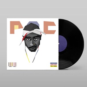 2 Pac Print | Music Wall Decor | Album Prints | Minimal Art | Music ...
