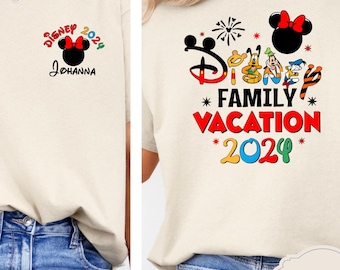Disney 2024 Family Vacation Shirts, Mickey Castle 2024 Shirts, Disneyland Family Trip Shirt, Custom Mickey Trip Shirt