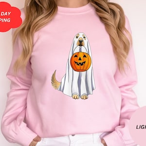 Halloween Hund Shirt, lustiges Halloween Shirt, Golden Retriever Shirt, Golden Retriever Halloween Shirt, Golden Retriever Geist,