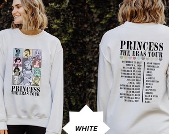 Princess The Eras Tour Shirt, Princess Tour Shirt, Retro Disney Shirt, Disney Princess Shirt, Princess Eras Tour Sweatshirt