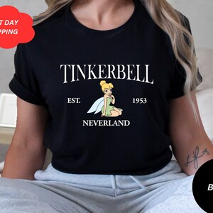 Tinkerbell 1953 Nimmerland Shirt, Disney Tinkerbell Shirt, Disney Urlaub T-Shirt, Disneyworld Reise Shirts, Disney Fee Tinkerbell T-Shirts