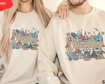 Shirt Disneyland Resort, shirt Disneyland Est 1955, shirt Disneyland Californië, shirt Disneyland Trip