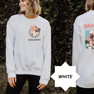 Retro Custom Mickey & Friends Shirt, Disney Urlaub Shirt, Kariertes Magic Kingdom Familie Passendes Reise T-Shirt, BTW Vorderseite Rückseite Benutzerdefiniertes Shirt