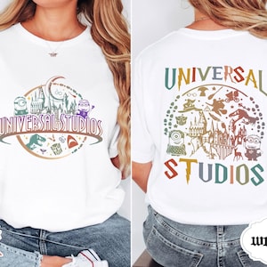Chemise Disney Universal Studios 2025, chemise voyage en famille Disney, t-shirt Universal Studio Orlando, t-shirts vacances Disneyworld, royaume magique de Disney