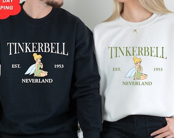 Tinkerbell 1953 Neverland Shirt, Disney Tinkerbell Shirt, Disney Vacation, Disneyworld Trip Shirts, Disney Fairy Tinkerbell Shirt