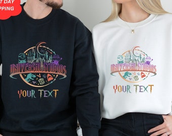 Camisa Disney Universal Studios 2024, moletom Disneyland Family Trip, moletom com capuz Universal Studio Orlando, camisas de férias Disneyworld