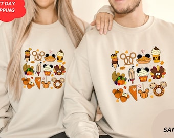 Disney Fall Shirt, Disney Thanksgiving Shirt, Family Disney Matching Kids Shirt, Fall Disney gift, Fall Mickey Sweat, Disney trip Hoodie