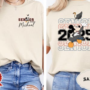 Senior 2025 Mickey Shirt, Custom Graduate T-Shirt, Mickey Graduation 2025 Shirt, Senior Graduate Shirt, Disney Family Grad Shirt